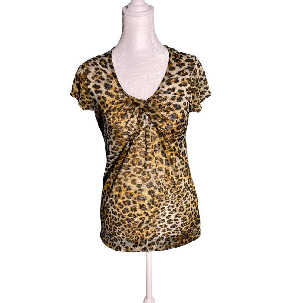 Women’s NY&CO leopard print sheer top size medium